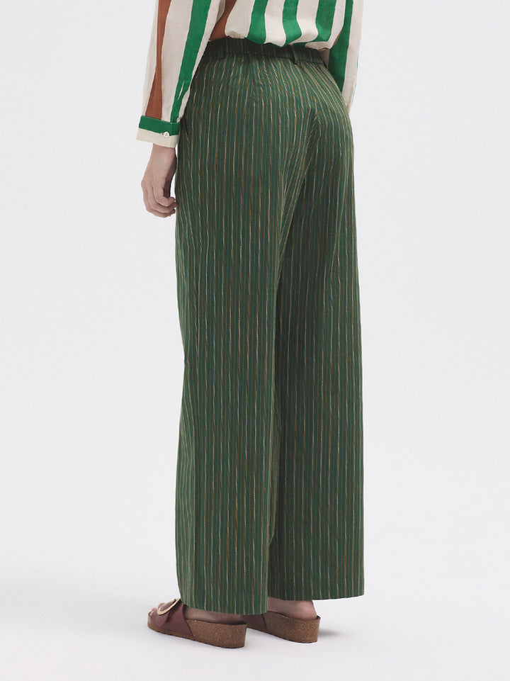 Two Toned Striped Trousers