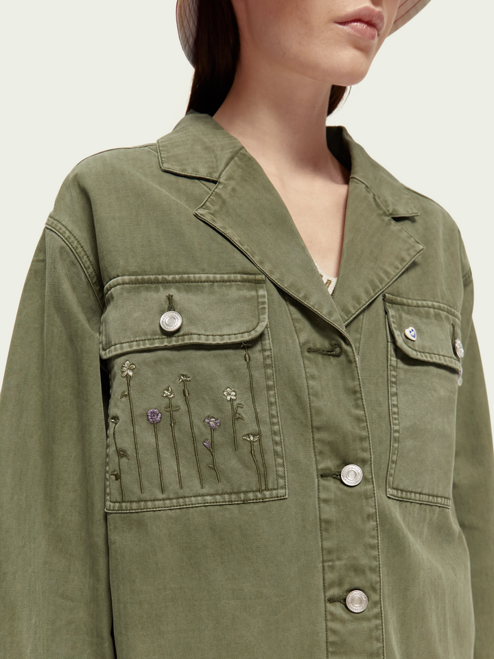 Garment-Dyed Organic Utility Jacket