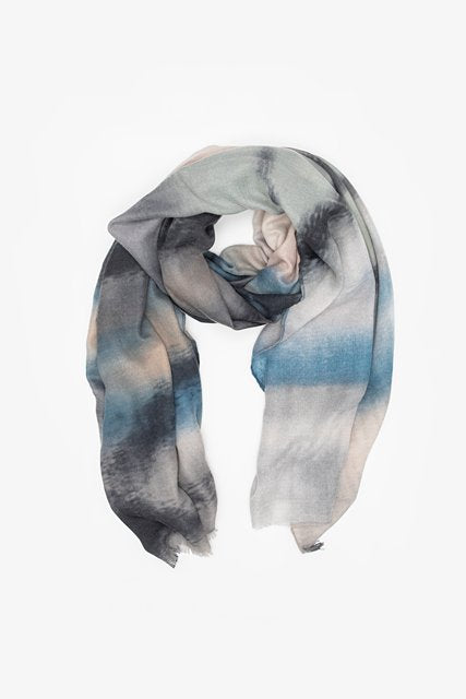 Abstract Watercolour Scarf | Storm