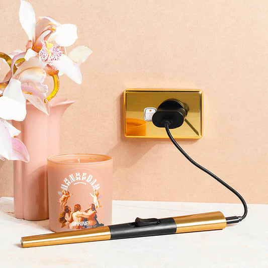 Flint Lighter Rechargeable - Gold