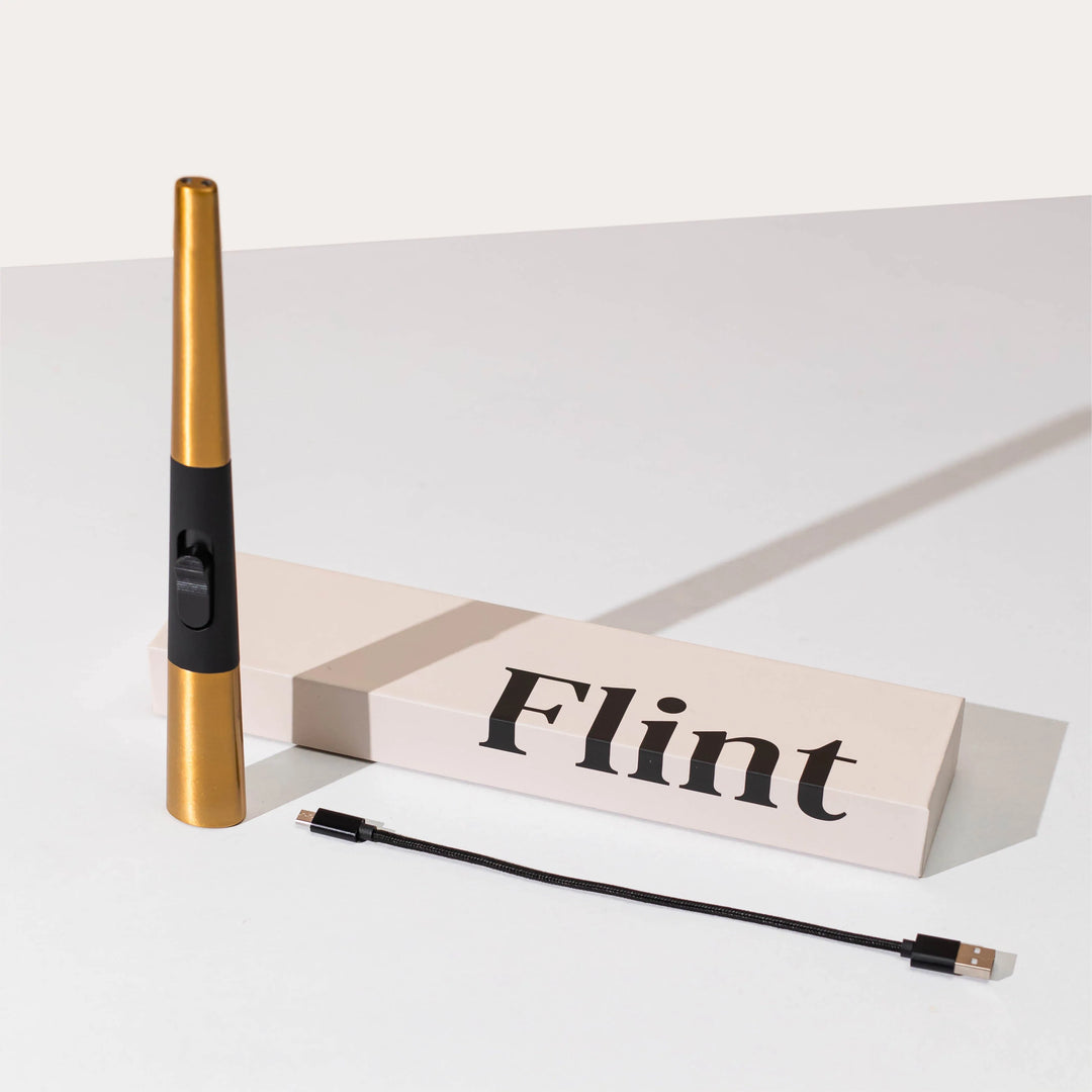 Flint Lighter Rechargeable - Gold