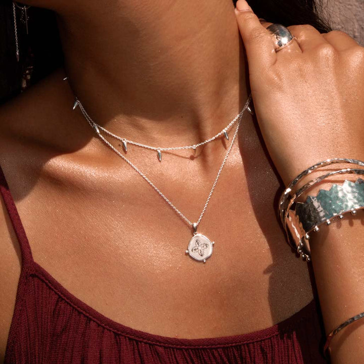 Sahara Dagger Choker - Silver