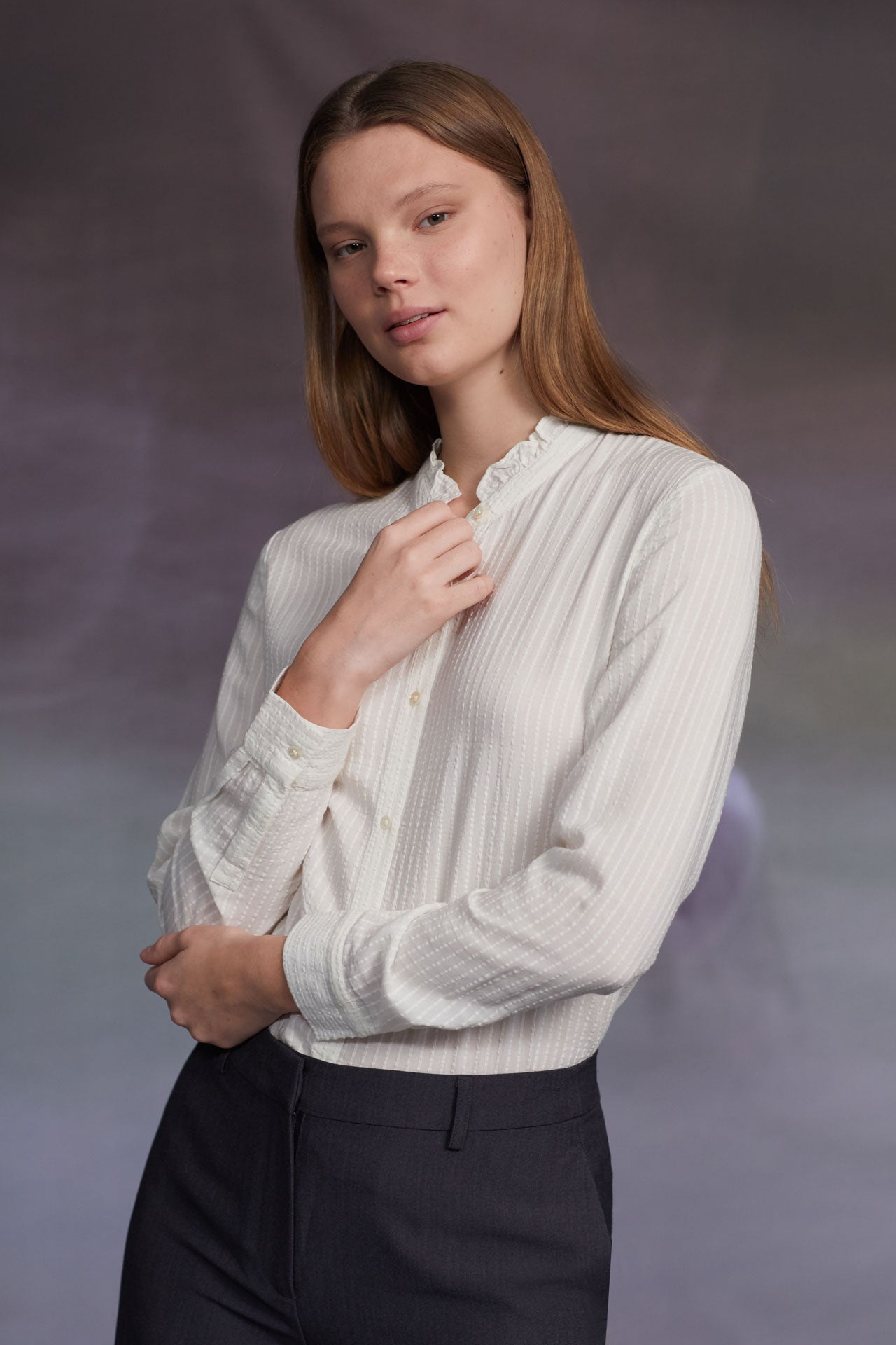 Stripe Jacquard Shirt