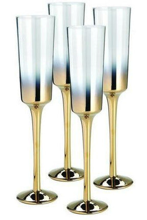 Cariso set of 4 Champagne Flutes