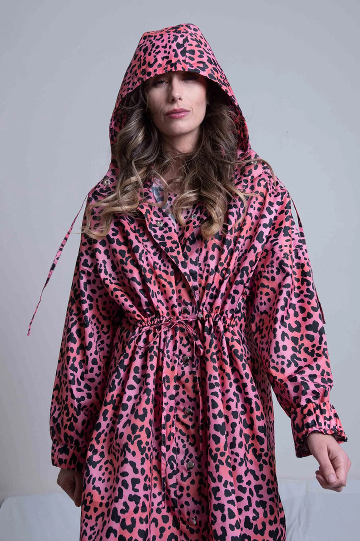 Raincoat - Pink Leopard