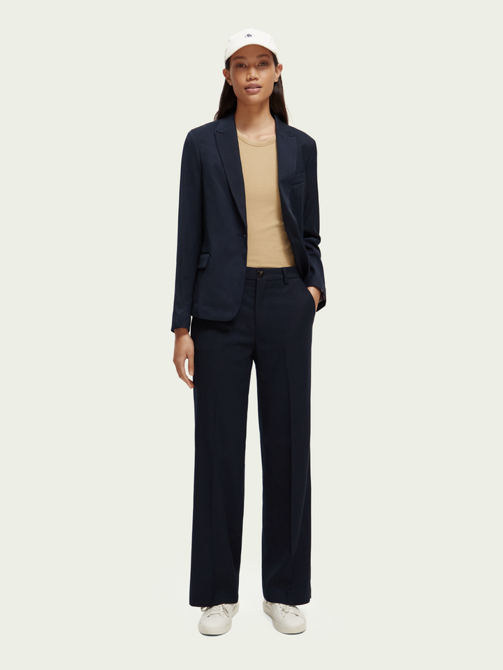 Edie - High-Rise Wide-Leg Trousers