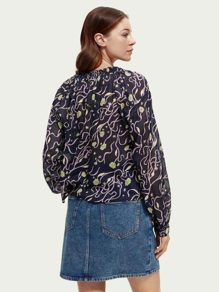 Organic Cotton Gathered Shirt