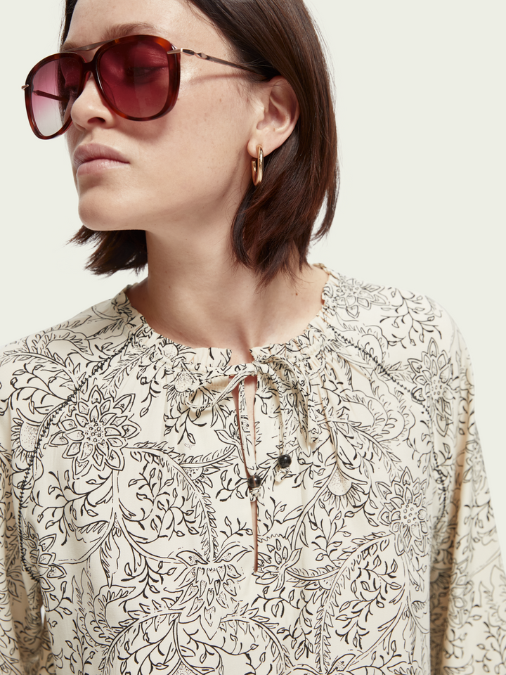 Easy-Fit Smock Detailed Top