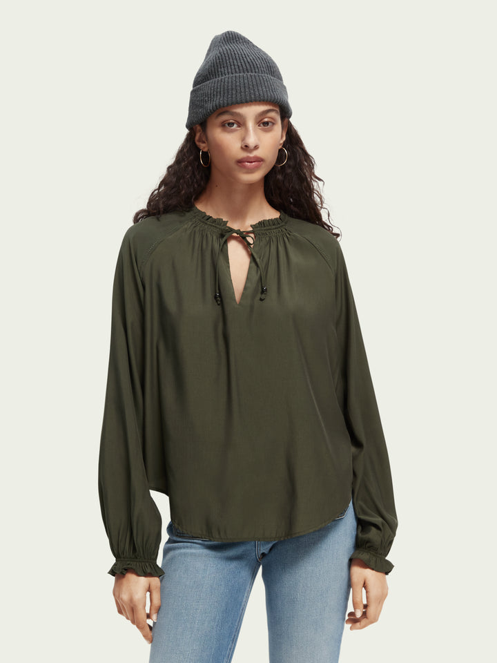Easy-Fit Smock Detailed Top