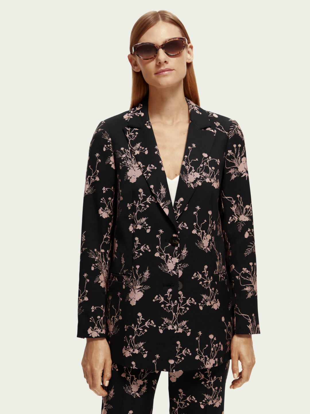 Relaxed-Fit Jacquard Blazer
