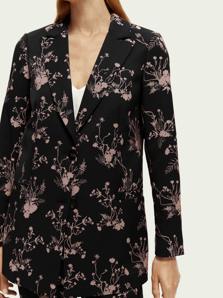 Relaxed-Fit Jacquard Blazer